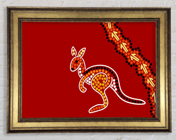 Aboriginal Native Australian Kangaroo