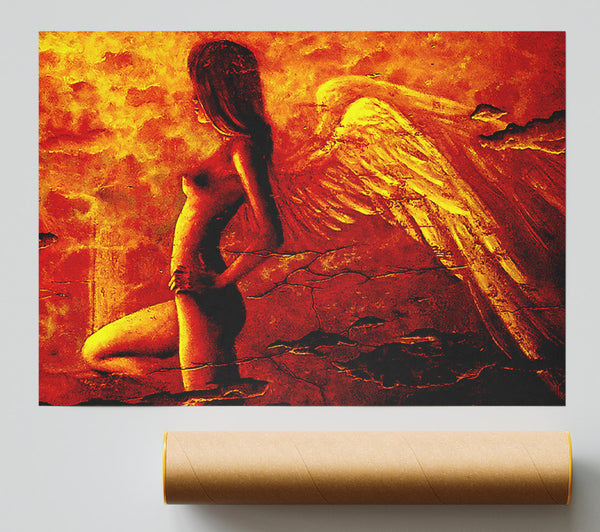 Orange Winged Angel