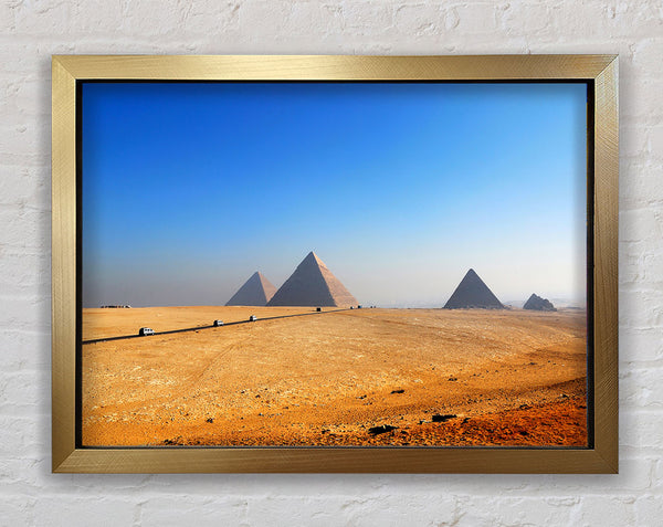 Egyptian Pyramids In The Distance