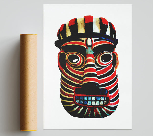 Tribal Mask Red