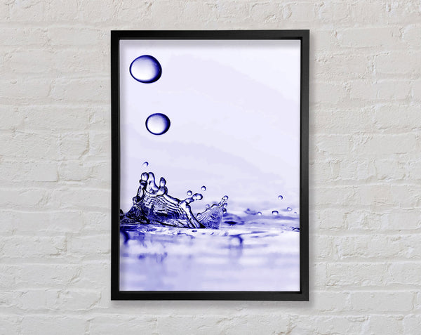 Purple Water Droplet Splash