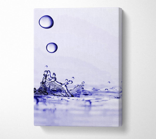 Purple Water Droplet Splash