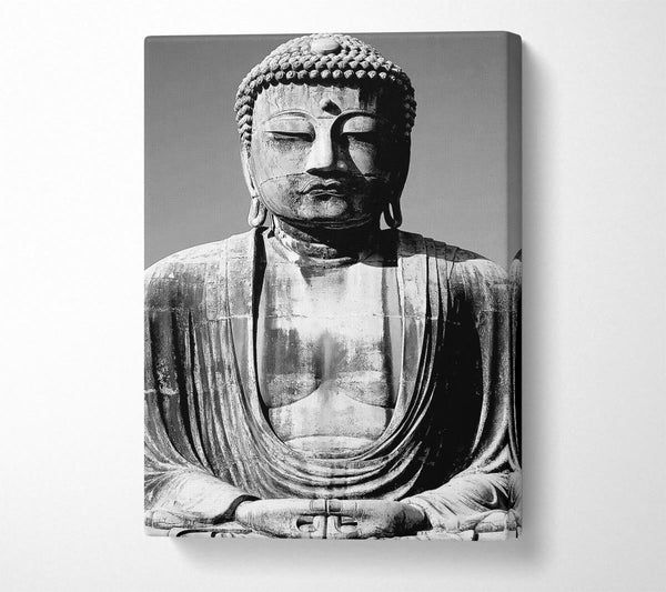 Peaceful Buddha Black n White