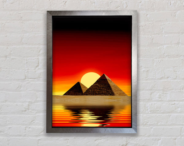 Egyptian Pyramid Reflections