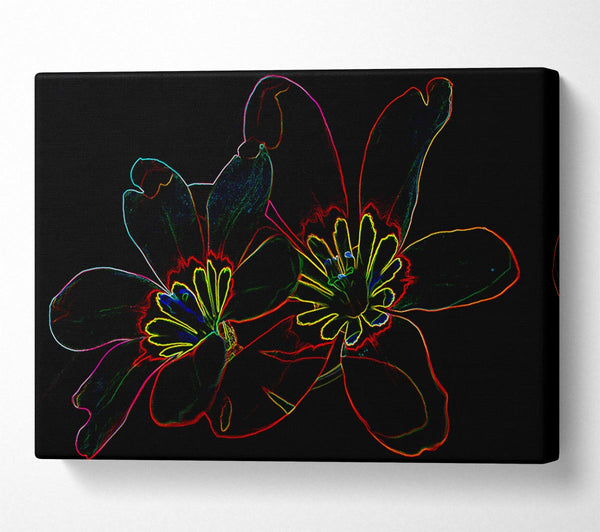 Abstarct Neon Floral 38