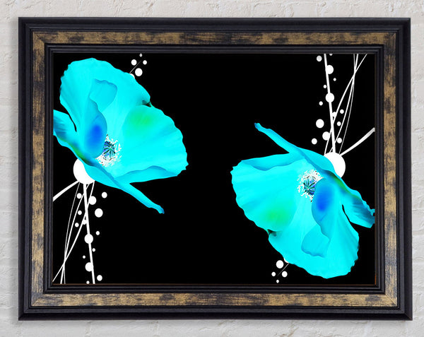 Blue Poppy Abstract