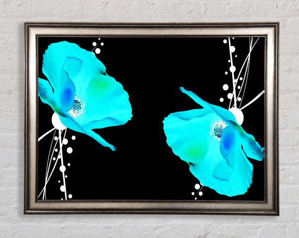 Blue Poppy Abstract