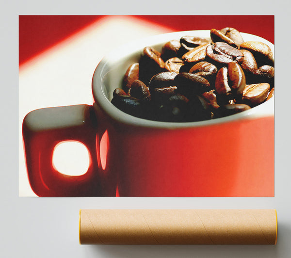 Red Coffee Bean Mug