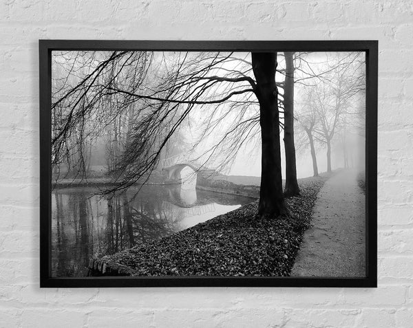 Winter River Walk B n W