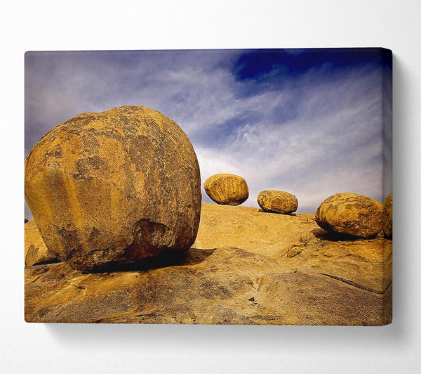 Eroded Granite Boulders Erongo Mountains Namibia