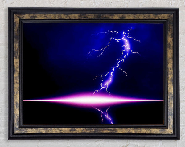 Blue Lightning Storm Pink Awakening