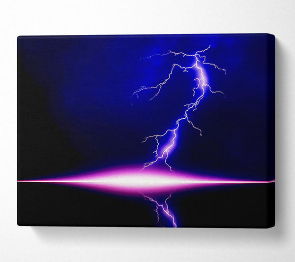 Blue Lightning Storm Pink Awakening