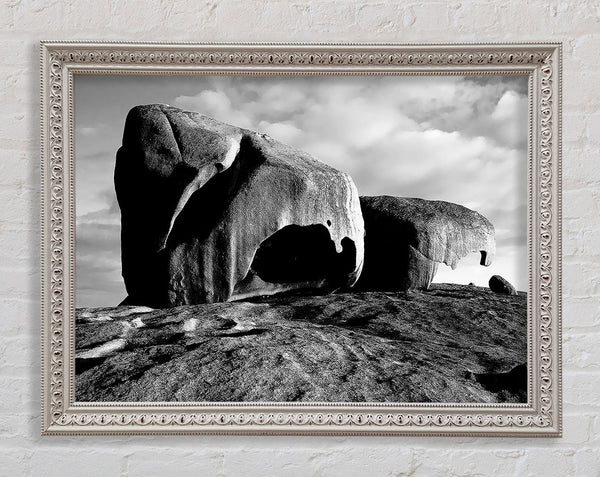 Boulders On Top Of The World B n W