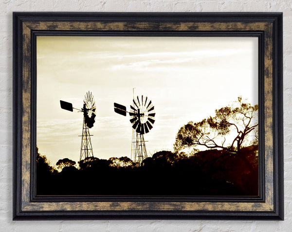 Windmills Sepia