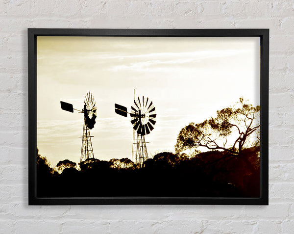 Windmills Sepia