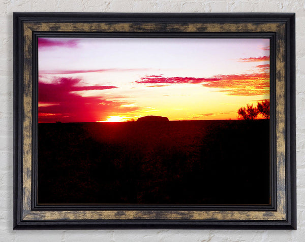 Ayres Rock At Dusk