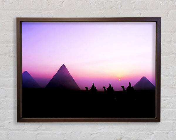 Egyptian Pyramids At First Light