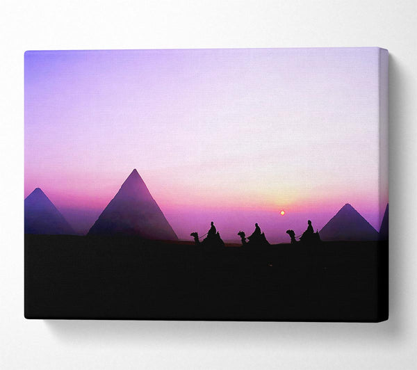 Egyptian Pyramids At First Light