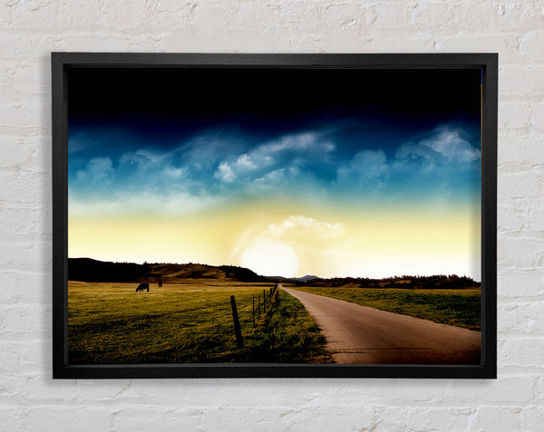 Stunning Country Road Skies