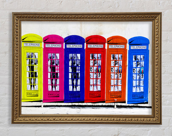 Colourful Telephone Boxes