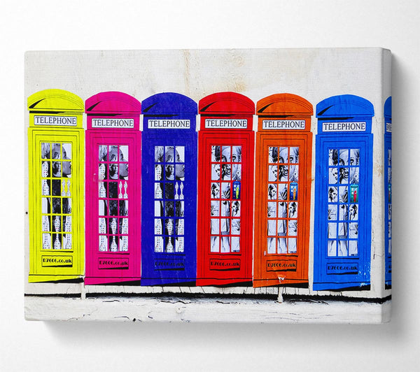 Colourful Telephone Boxes