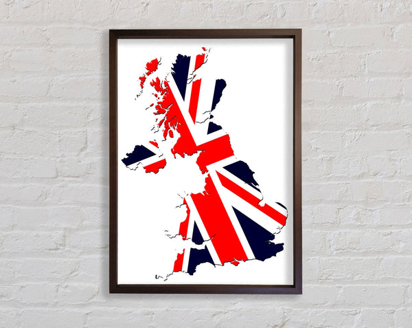 Map Of Britain Flag