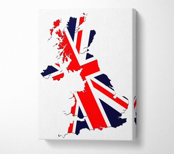 Map Of Britain Flag