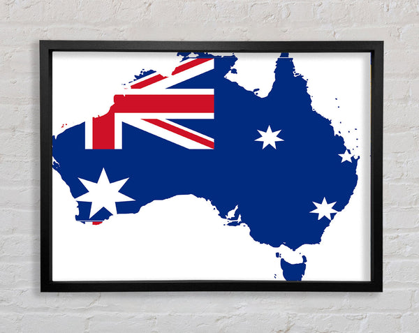 Australia Flag Map