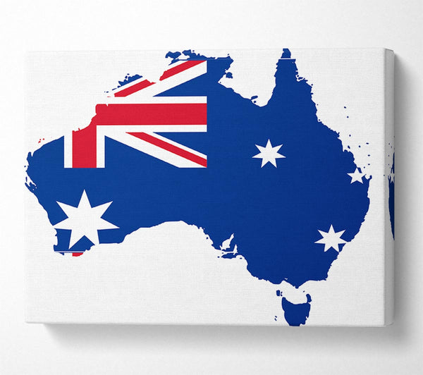 Australia Flag Map