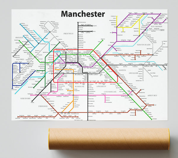 Manchester Pub Tube Map