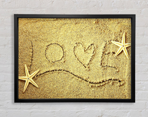 Love Message In The Sand