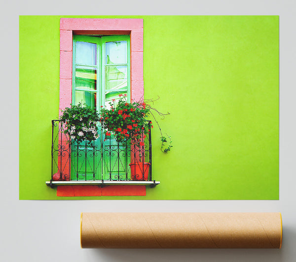 Green Wall Window