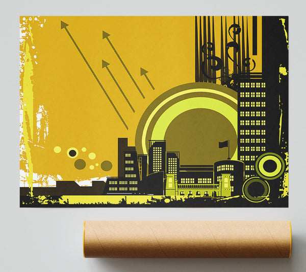 Contemporary City Sun Yellow