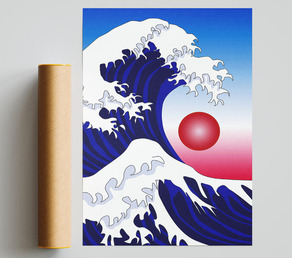 The Waves Over The Red Sun