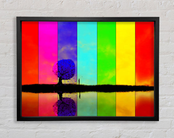 Rainbow Stripes Tree