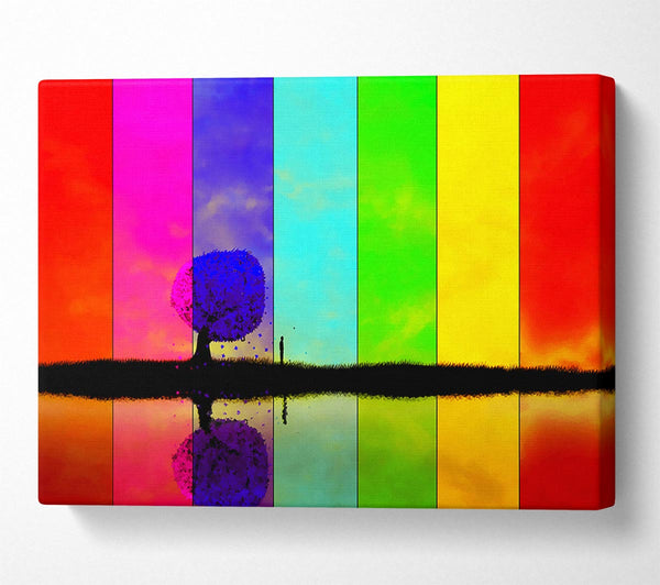 Rainbow Stripes Tree