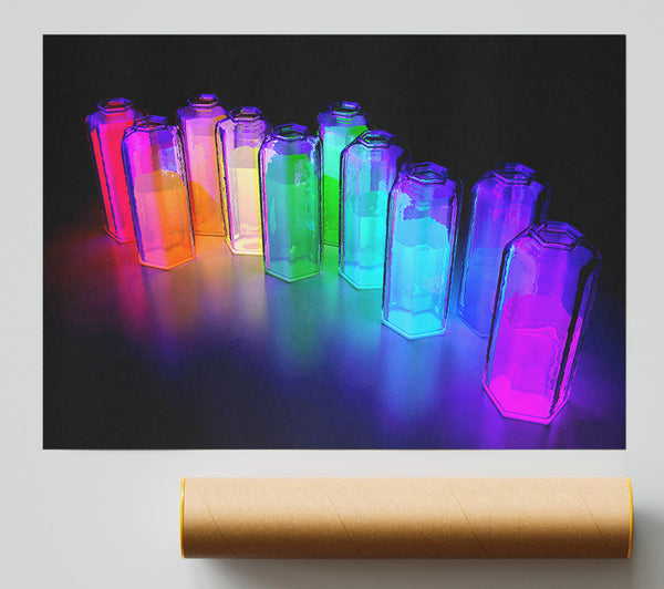 Vibrant Rainbow Tubes