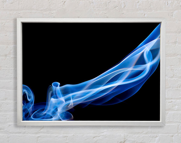 Blue Smoke On Black