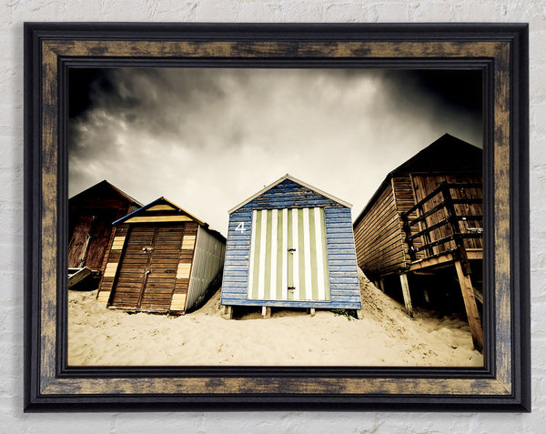 Winter Beach Huts