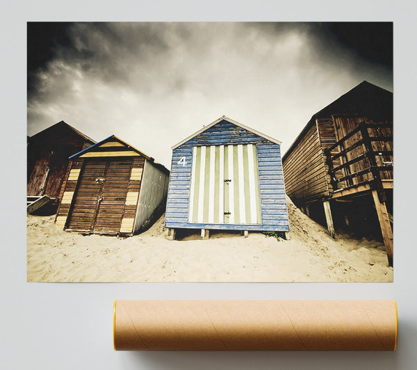 Winter Beach Huts