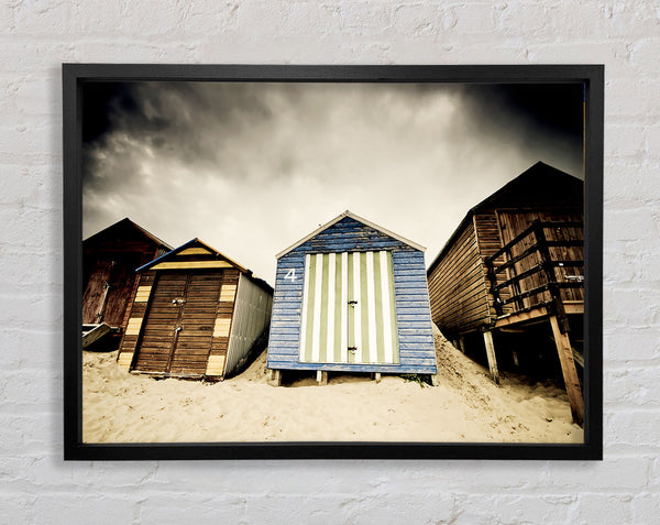 Winter Beach Huts