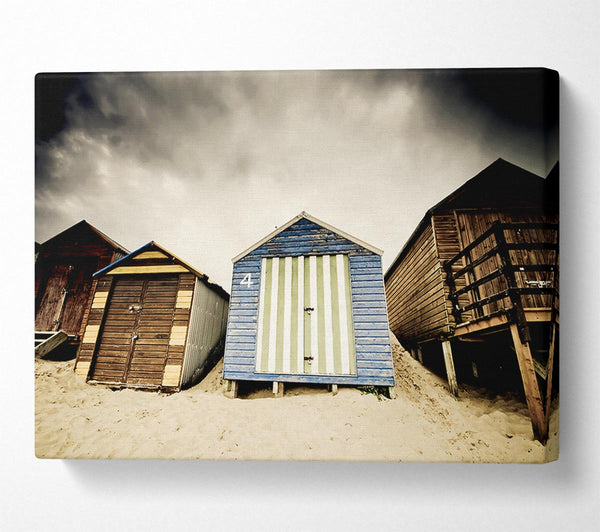 Winter Beach Huts