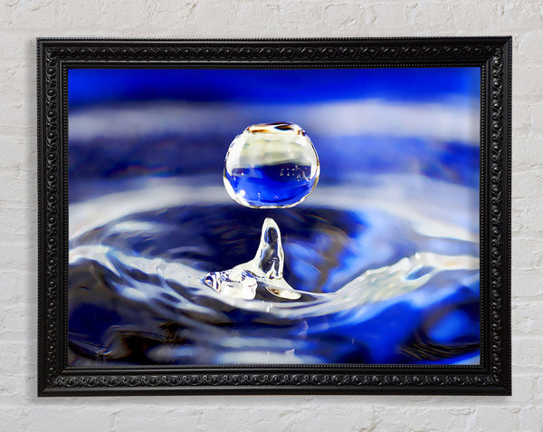 Blue Water Droplet