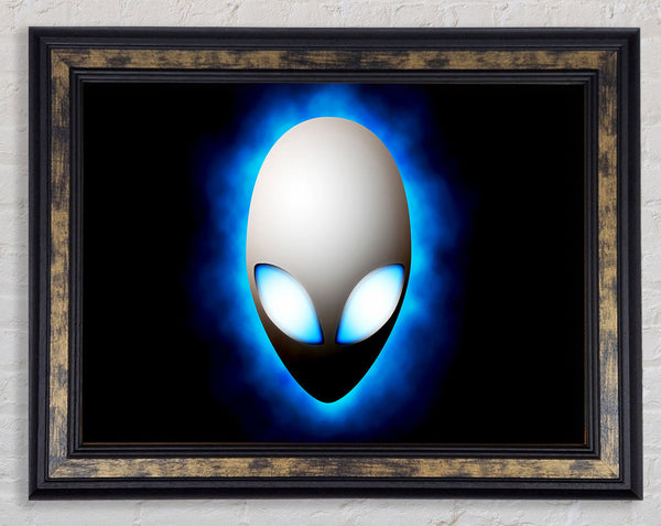 Alien Face Blue