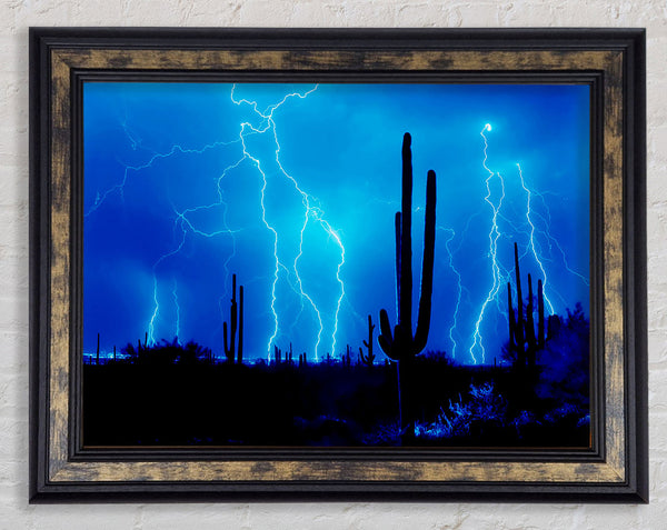 Blue Lightning Storm