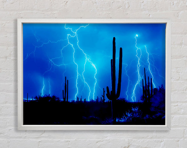 Blue Lightning Storm