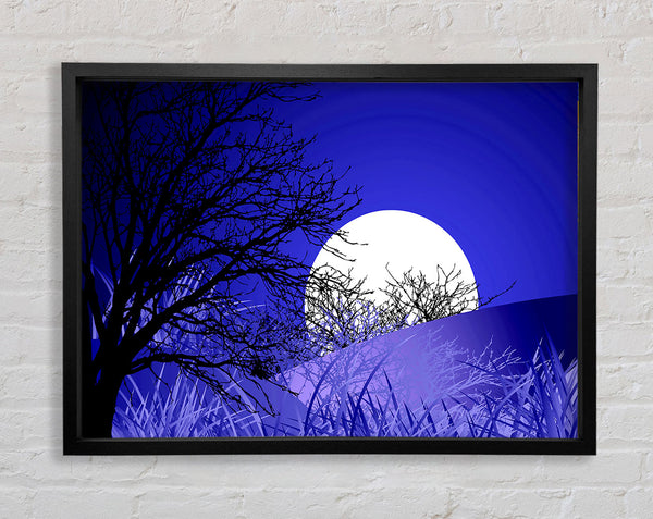 Purple Moonlit Landscape