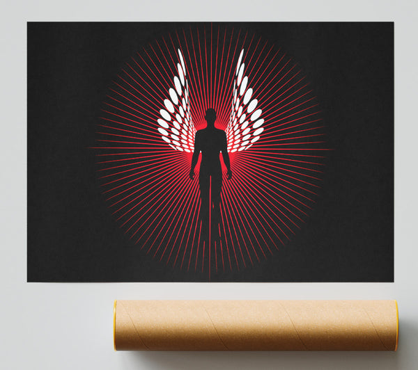 Male Angel Wings Red