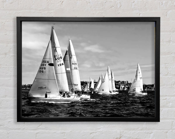 Sailboat Dream B n W