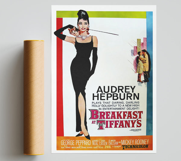 Audrey Hepburn Breakfast At Tiffanys Poster